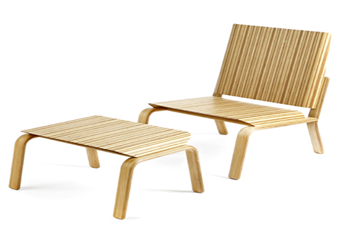 Non-Formaldehyde Bamboo Chair , Bamboo Living Room Furniture