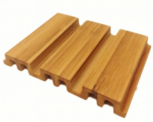 Eco-friendly Solid Bamboo Plywood M Wall Panels / Ceiling Cladding